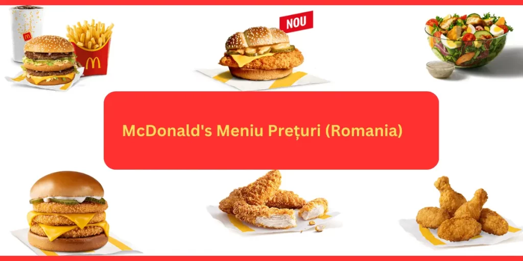 McDonald's Meniu Prețuri (Romania)