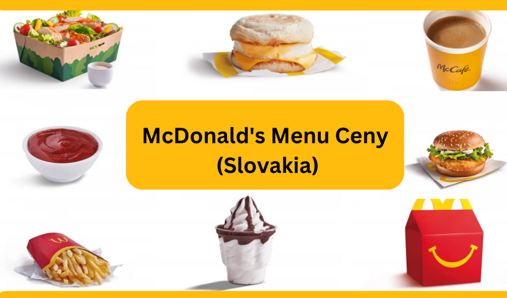 McDonald's Menu Ceny (Slovakia)