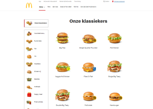 McDonald's Menuprijzen (Netherlands)