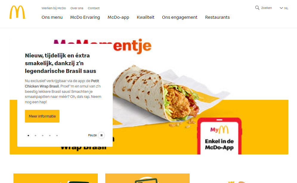 McDonald's Menuprijzen (belgium)
