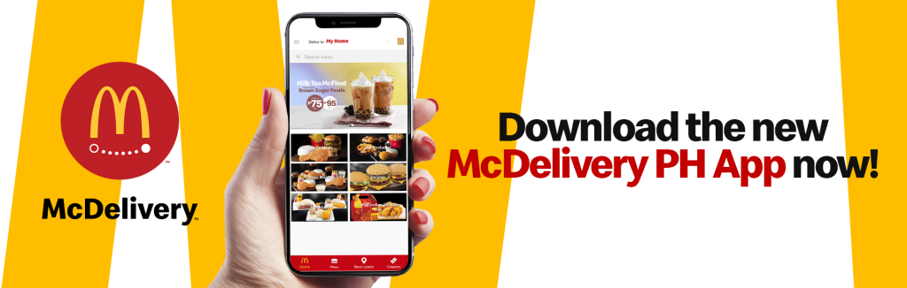 Download the McDelivery PH App 