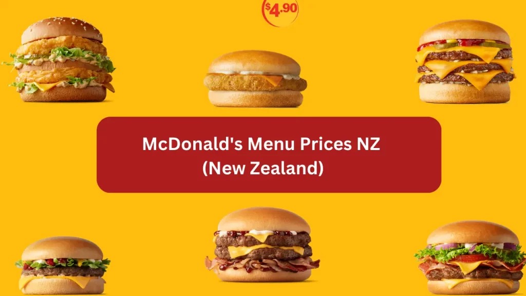 McDonald's Menu Prices NZ (New Zealand)