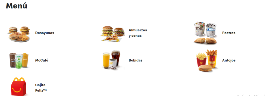 McDonald's Precios del Menú (Guatemala)