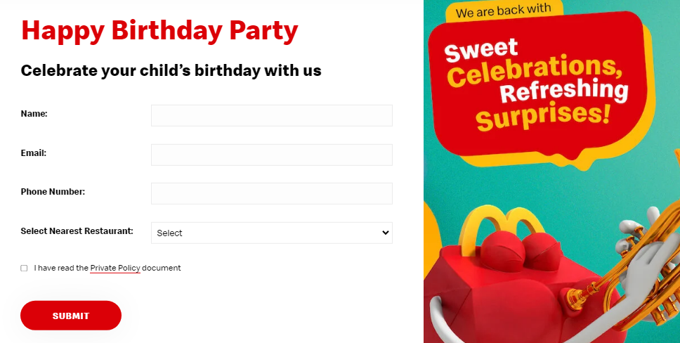 McDonald's Birthday Party