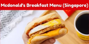 Mcdonald's Breakfast Menu (Singapore)