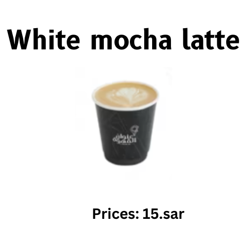 White mocha latte